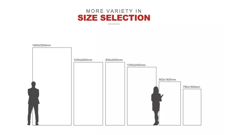 MORE VARIETY INSIZE SELECTION