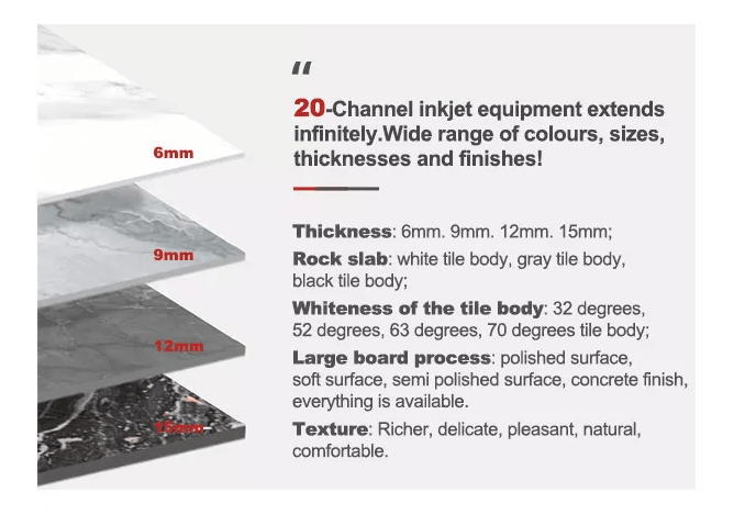 20-Channel inkjet equipment extends infinitely.Wide range of colours, sizes,thicknesses and finishes!